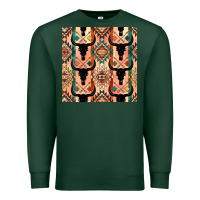 Sports Green native american aztec seamless pattern 4 Premium Sweatshirt - BundleAndBundleShop