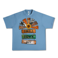 Pebble Blue small town girl western windmill wooden boards Urban Heavy Tee - Jasminsmagicworld