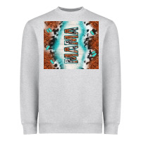 Heather Grey tooled leather and cowhide mama Heavyweight Sweatshirt - TumblerDesignByShophia