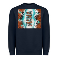 Navy tooled leather and cowhide mama Heavyweight Sweatshirt - TumblerDesignByShophia