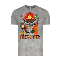 Cloud Rock firefighter gnome Vintage Tee - BarkalooDesign
