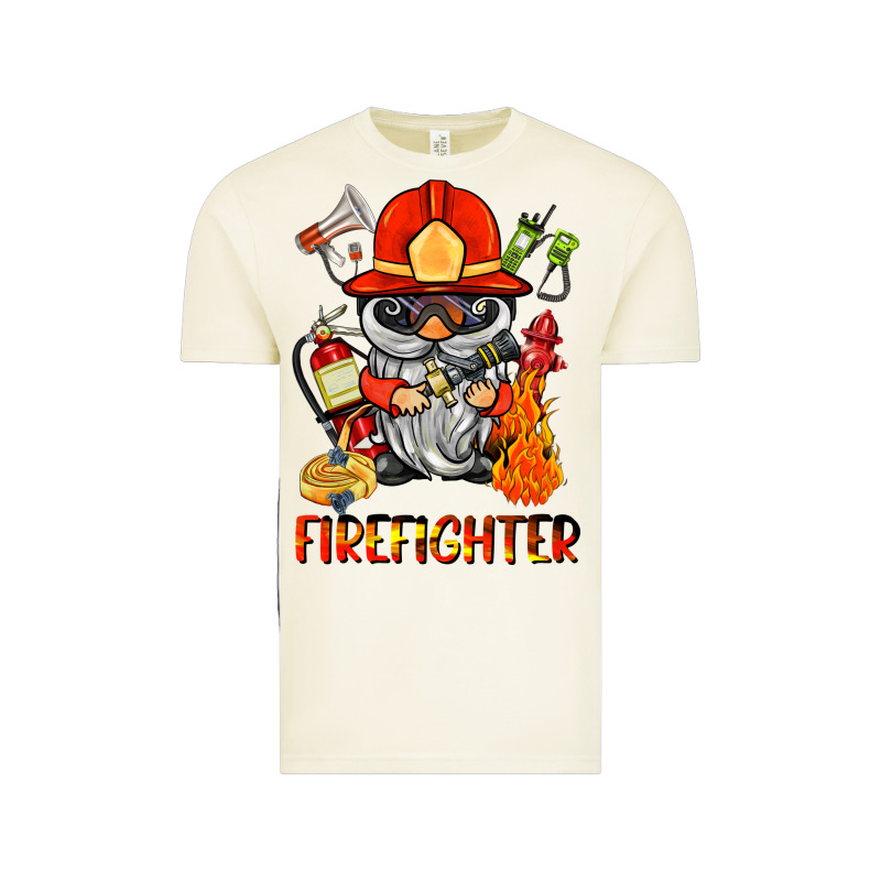 Firefighter Gnome Vintage Tee by BarkalooDesign | Teevron