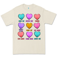 Bone valentine's day candy hearts Premium Tee - MaliasSmallBusiness