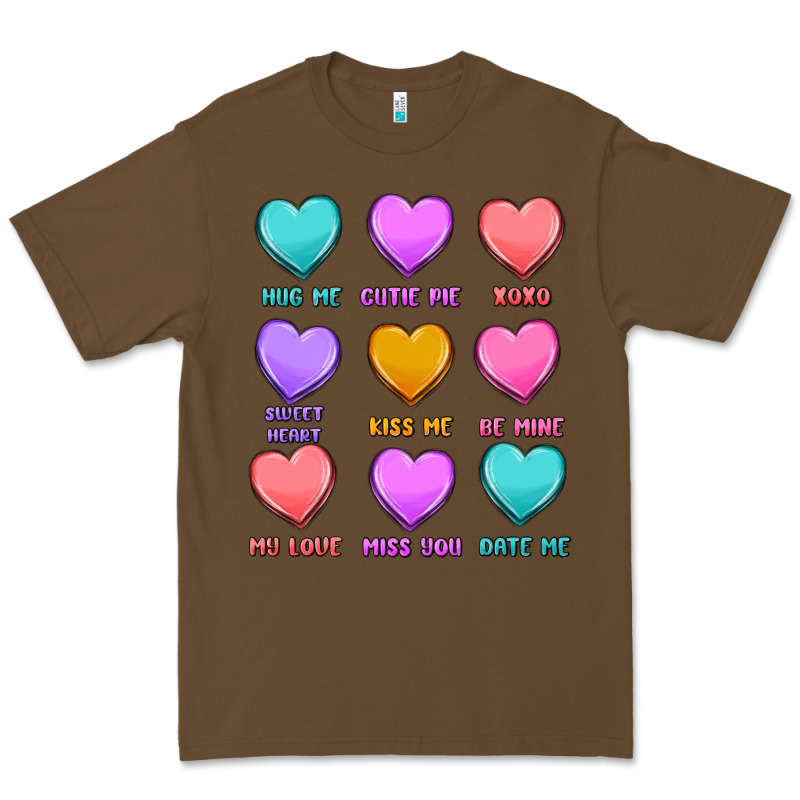 Valentine's Day Candy Hearts Premium Tee by MaliasSmallBusiness | Teevron