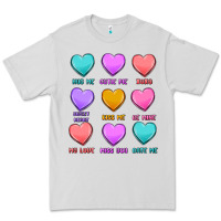 Dove Grey valentine's day candy hearts Premium Tee - MaliasSmallBusiness