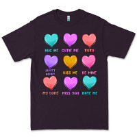 Plum valentine's day candy hearts Premium Tee - MaliasSmallBusiness