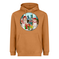 Meerkat Christmas snowman Heavyweight Hoodie - FaDigitalArtStudio
