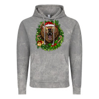 Cloud Rock christmas bear  wreath Vintage Hoodie - BarkalooDesign