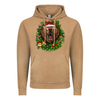 Vintage Camel christmas bear  wreath Vintage Hoodie - BarkalooDesign