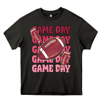 Asphalt game day football Heavy Core Tee - MaliasSmallBusiness