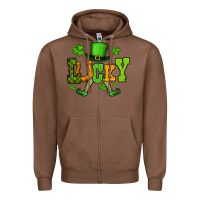 Chestnut St. Patrick's lucky leprechaun Zipper Hoodie - OliviaCreatesArt
