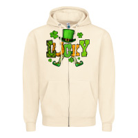 Sandshell St. Patrick's lucky leprechaun Zipper Hoodie - OliviaCreatesArt