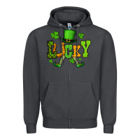 Smoke St. Patrick's lucky leprechaun Zipper Hoodie - OliviaCreatesArt