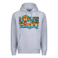 Heather Grey Love Thanksgiving Gobble And Frappe Premium Hoodie - FaDigitalArtStudio