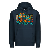 Navy Love Thanksgiving Gobble And Frappe Premium Hoodie - FaDigitalArtStudio