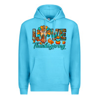 Ocean Blue Love Thanksgiving Gobble And Frappe Premium Hoodie - FaDigitalArtStudio