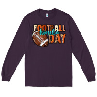 Plum Football kinda day Long Sleeve Tee - NancyCooperArtShop