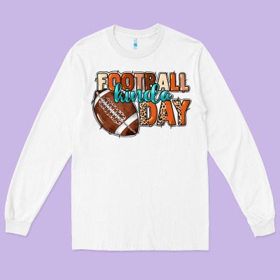 Football Kinda Day Long Sleeve Tee Designed By Nancycooperartshop
