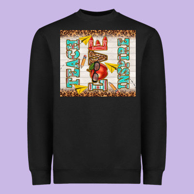 Teach Love Inspire Heavyweight Sweatshirt Designed By Tumblerdesignbyshophia
