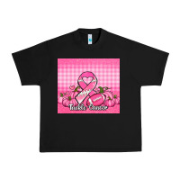 Tackle Cancer Pumpkins Football And Ribbon Urban Heavy Tee | Teevron