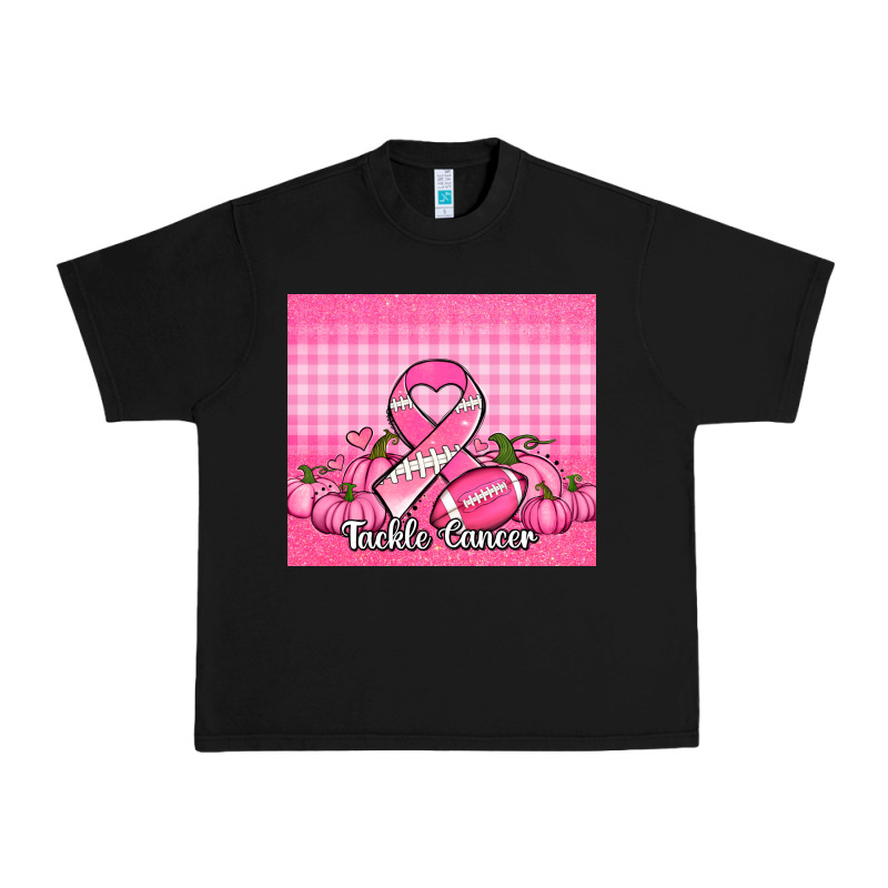 Tackle Cancer Pumpkins Football And Ribbon Urban Heavy Tee by Jasminsmagicworld | Teevron