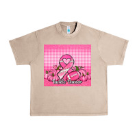 French Oak tackle cancer pumpkins football and ribbon Urban Heavy Tee - Jasminsmagicworld
