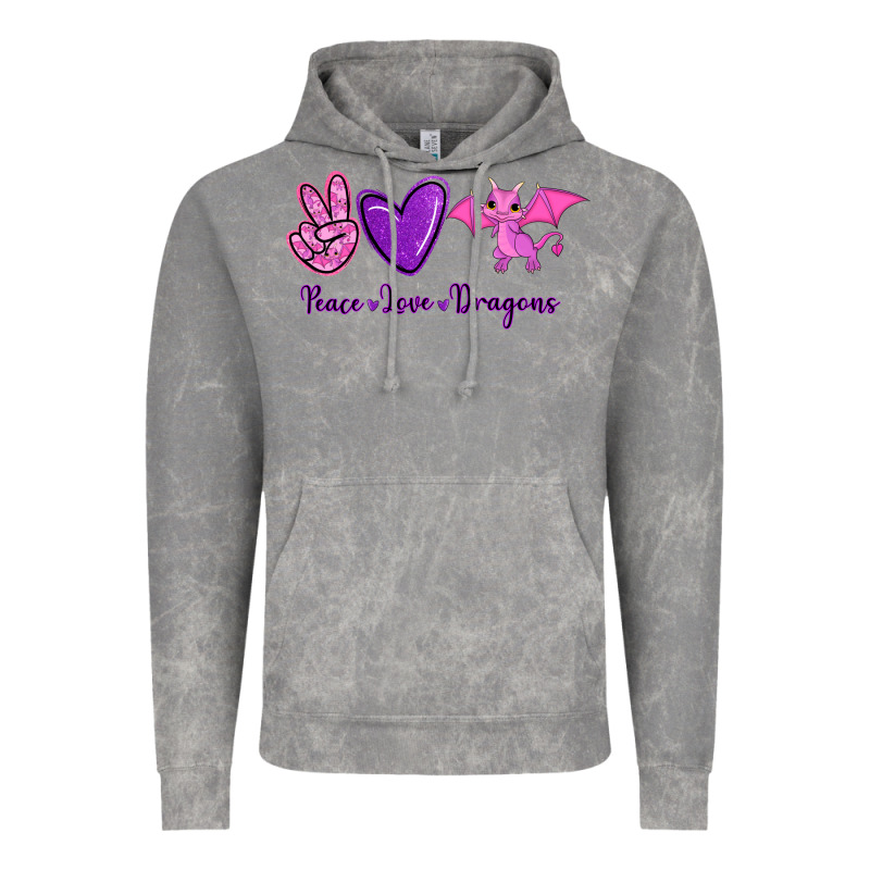Peace Love Dragons Vintage Hoodie by RanaPortraitStore | Teevron