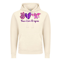 Vintage Artic Peace Love Dragons Vintage Hoodie - RanaPortraitStore