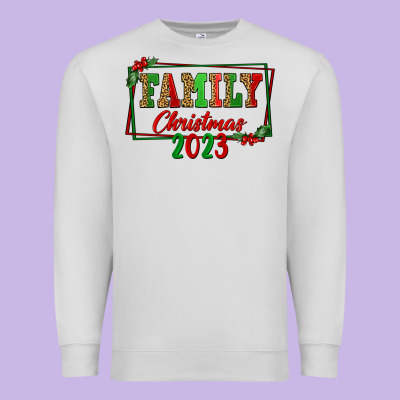 Family Christmas 2023 Premium Sweatshirt Designed By Fadigitalartstudio