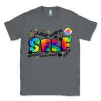 Charcoal Heather self love tie dye Classic Tee - Artiststas