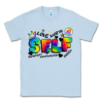 Dusty Blue self love tie dye Classic Tee - Artiststas