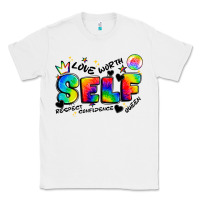 White self love tie dye Classic Tee - Artiststas