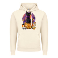 Vintage Artic halloween black cat pumpkin Vintage Hoodie - BarkalooDesign
