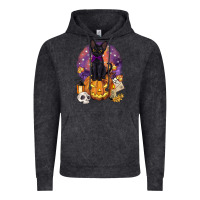 Vintage Black halloween black cat pumpkin Vintage Hoodie - BarkalooDesign