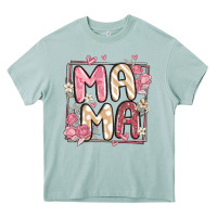 Arona floral mama Heavy Core Tee - MaliasSmallBusiness