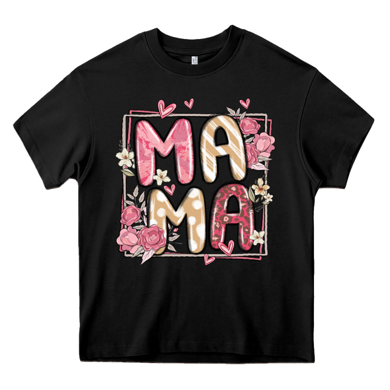 Floral Mama Heavy Core Tee by MaliasSmallBusiness | Teevron