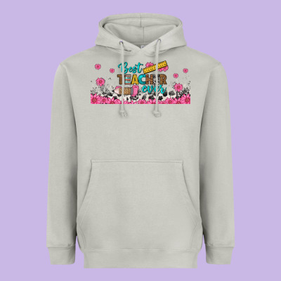 Best Teacher Ever Libbey Glass Heavyweight Hoodie Designed By Bundleandbundleshop