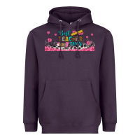 Plum best teacher ever libbey glass Heavyweight Hoodie - BundleAndBundleShop