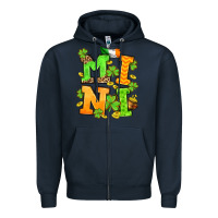 Navy St. Patrick's Day mini Zipper Hoodie - OliviaCreatesArt