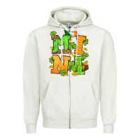 Oatmeal Heather St. Patrick's Day mini Zipper Hoodie - OliviaCreatesArt