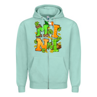 Seafoam St. Patrick's Day mini Zipper Hoodie - OliviaCreatesArt