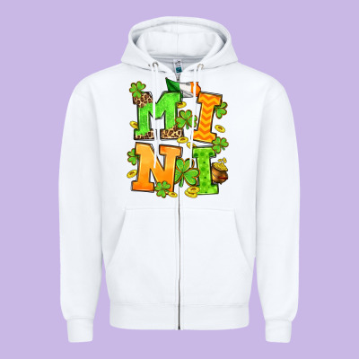 St. Patrick's Day Mini Zipper Hoodie Designed By Oliviacreatesart