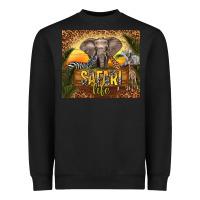 Black safari life Heavyweight Sweatshirt - TumblerDesignByShophia