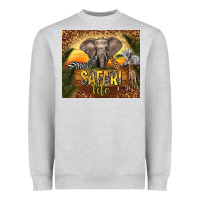 Heather Grey safari life Heavyweight Sweatshirt - TumblerDesignByShophia