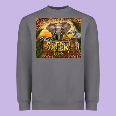 Safari Life Heavyweight Sweatshirt Designed By Tumblerdesignbyshophia