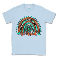 Dusty Blue be kind western turquoise rainbow Classic Tee - JahusDesignShop