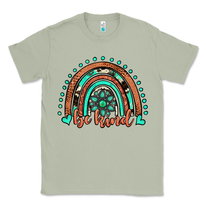 Be Kind Western Turquoise Rainbow Classic Tee by JahusDesignShop | Teevron