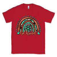 Red be kind western turquoise rainbow Classic Tee - JahusDesignShop