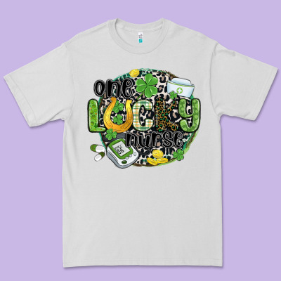 One Lucky Nurse Premium Tee Designed By Maliassmallbusiness