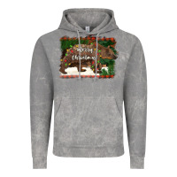 Cloud Rock merry christmas bear Vintage Hoodie - BarkalooDesign